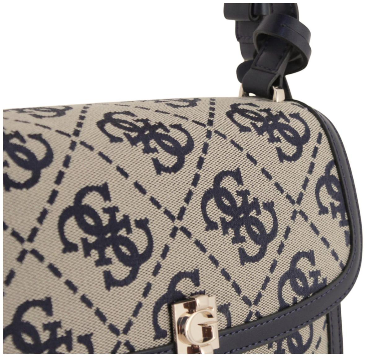 Guess Audrey Überschlagtasche Latte Logo - Braun