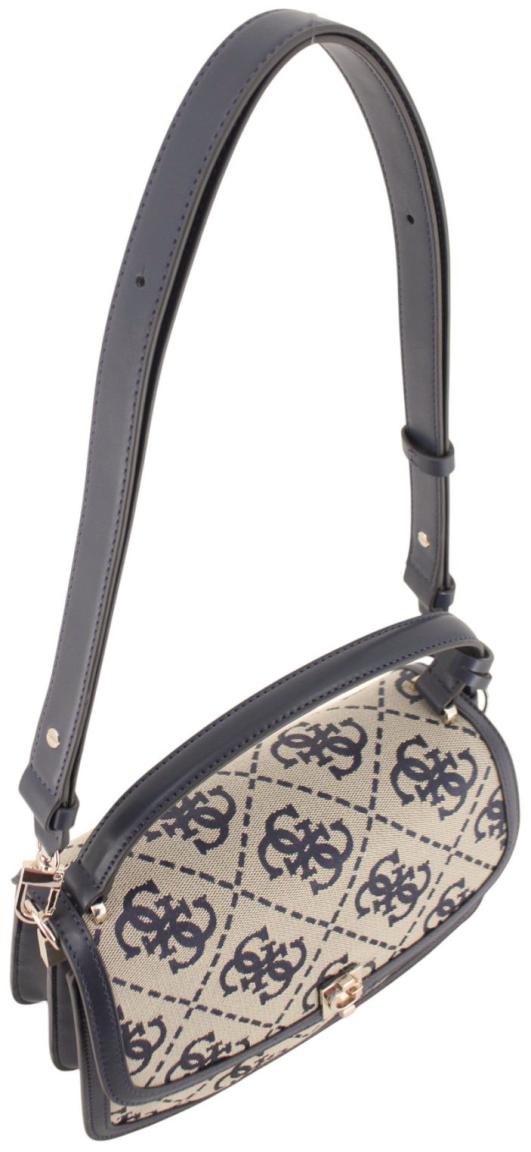 Guess Audrey Überschlagtasche Latte Logo - Braun