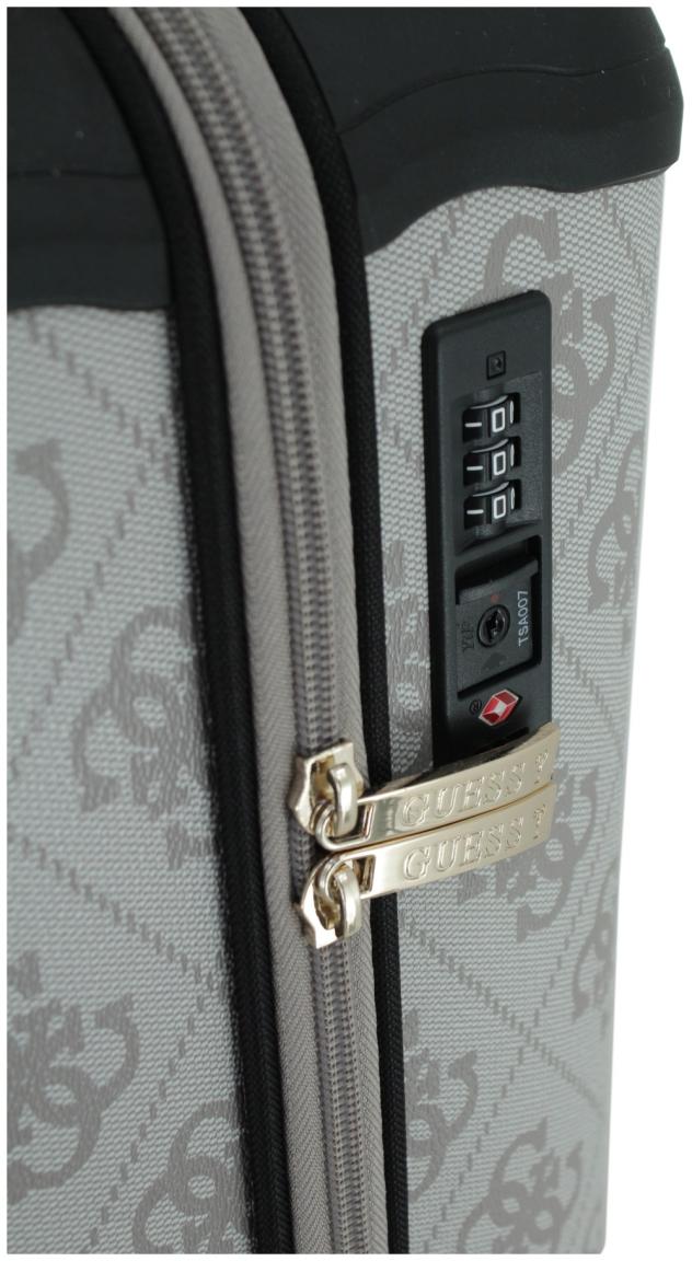 Guess Berta Dark Taupe Logo Handgepäckkoffer S 53cm 