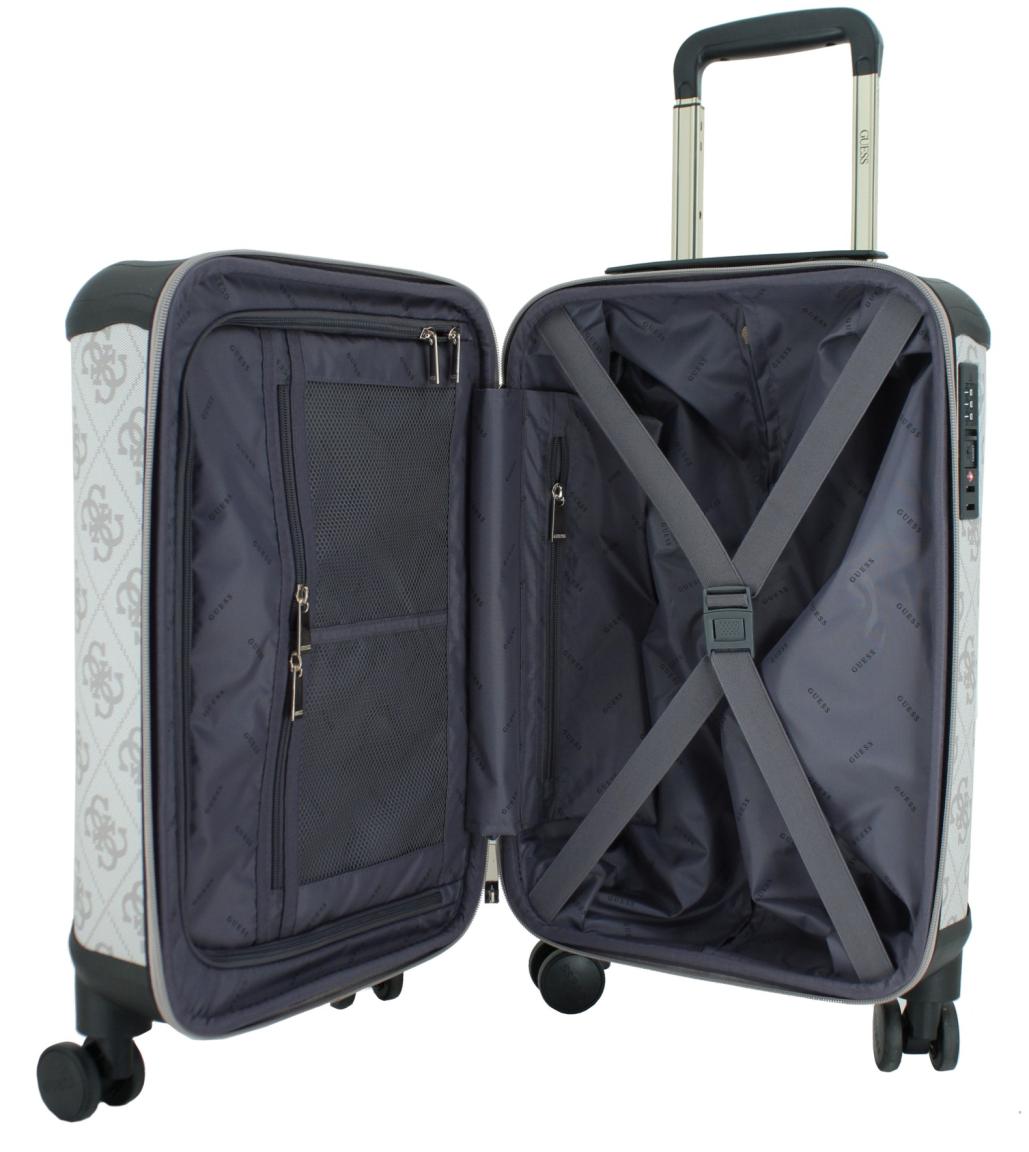 Guess Berta Dark Taupe Logo Handgepäckkoffer S 53cm 