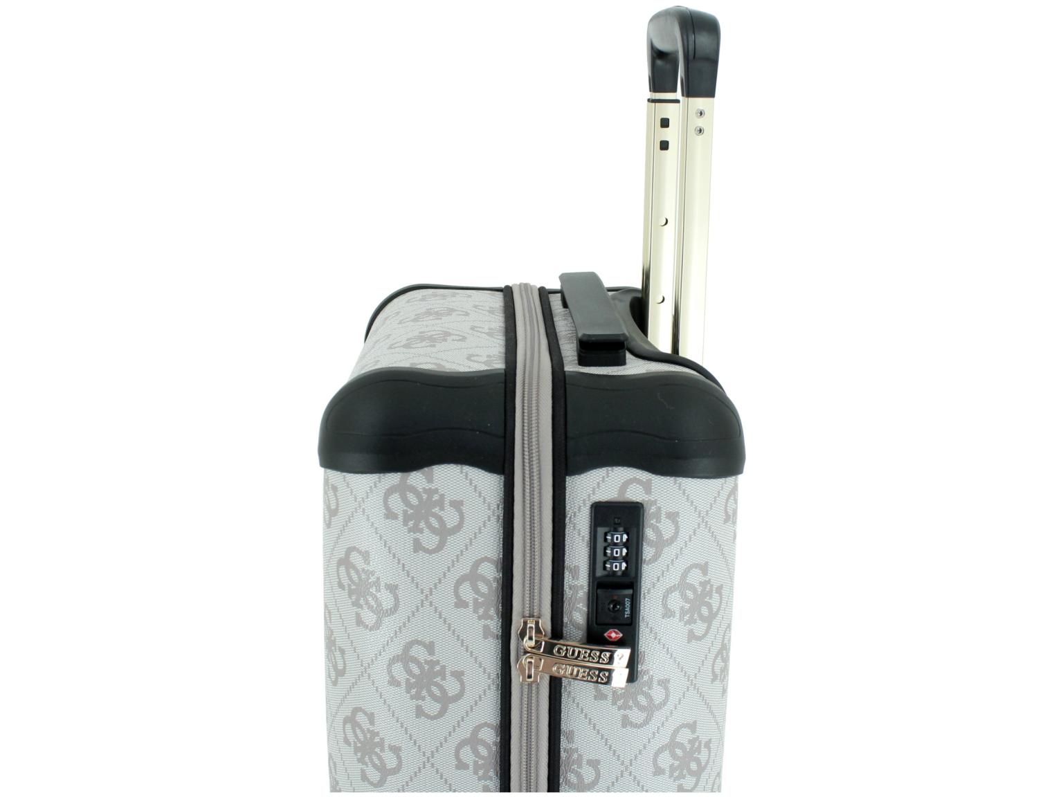 Guess Berta Dark Taupe Logo Handgepäckkoffer S 53cm 