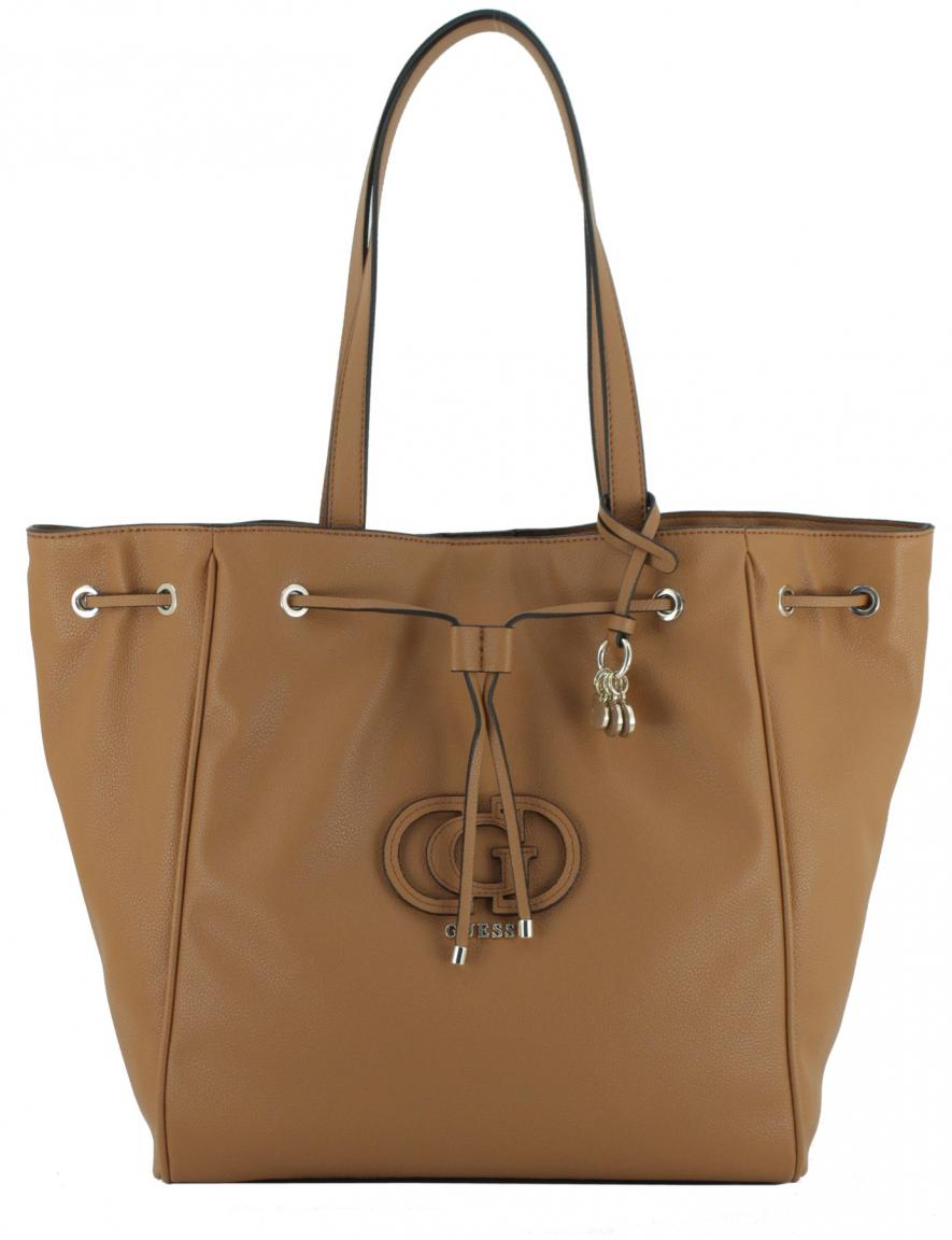 Guess Calebra Drawstring Tote schwarze Henkeltasche