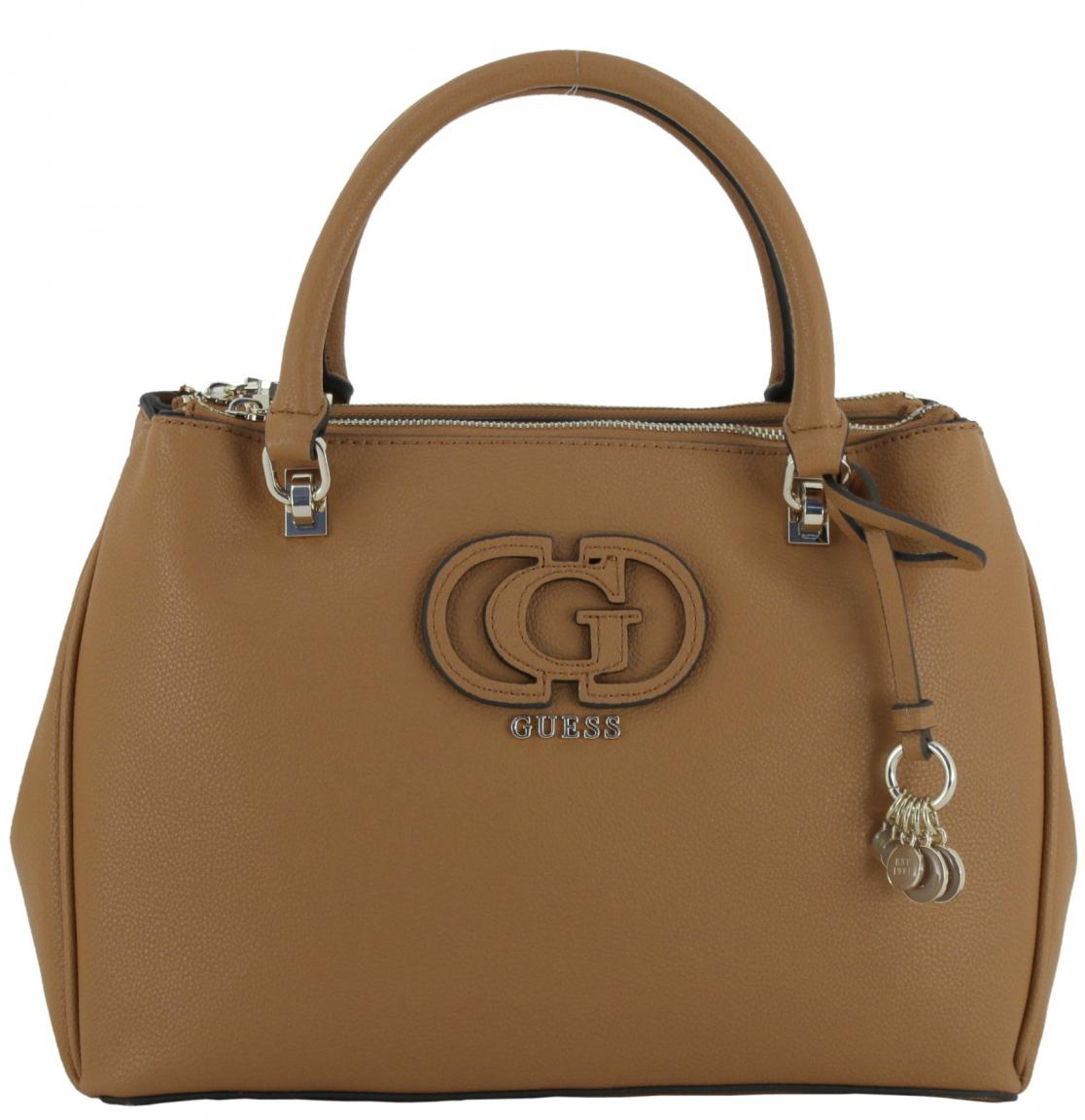 Guess Calebra Status Satchel Black bürotaugliche Handtasche schwarz