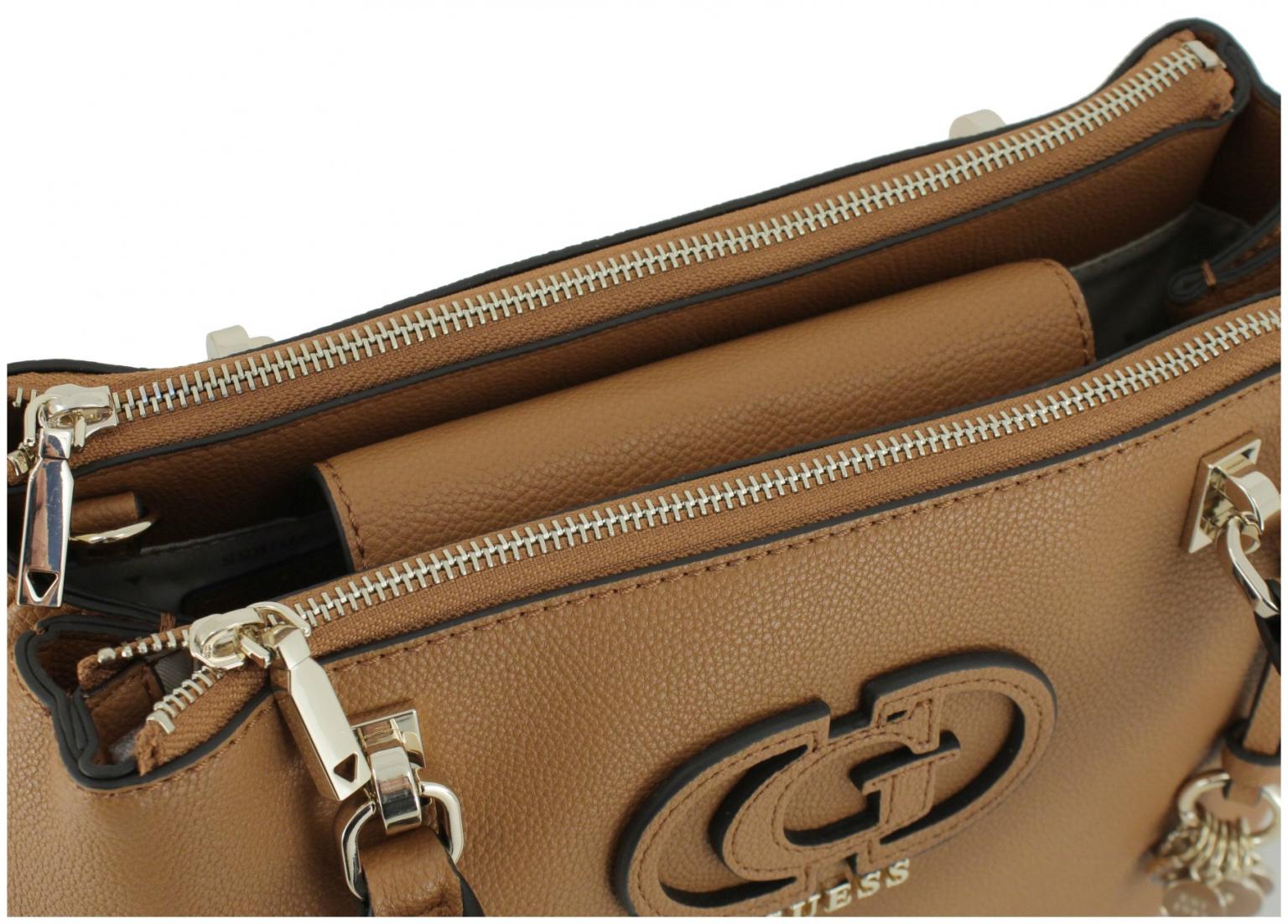 Guess Calebra Status Satchel Black bürotaugliche Handtasche schwarz