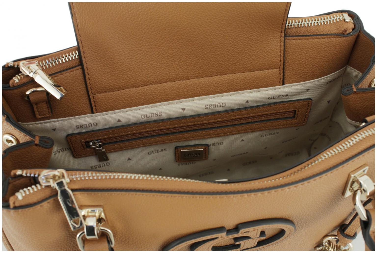 Guess Calebra Status Satchel Black bürotaugliche Handtasche schwarz