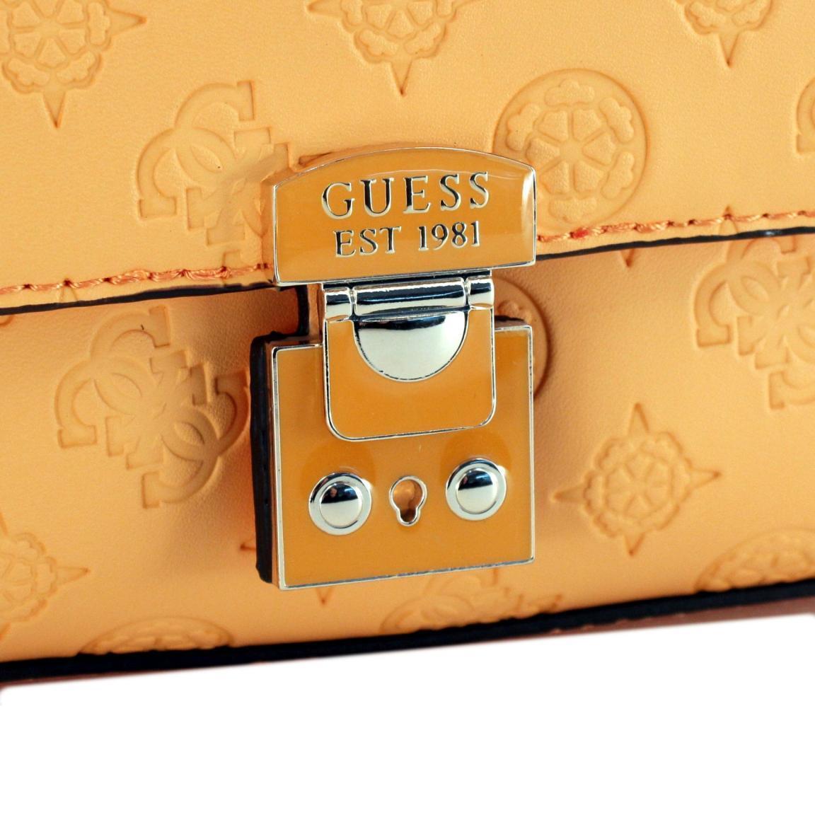 Guess Carlson Mini Überschlagtäschchen Mango Matt Orange Ketten