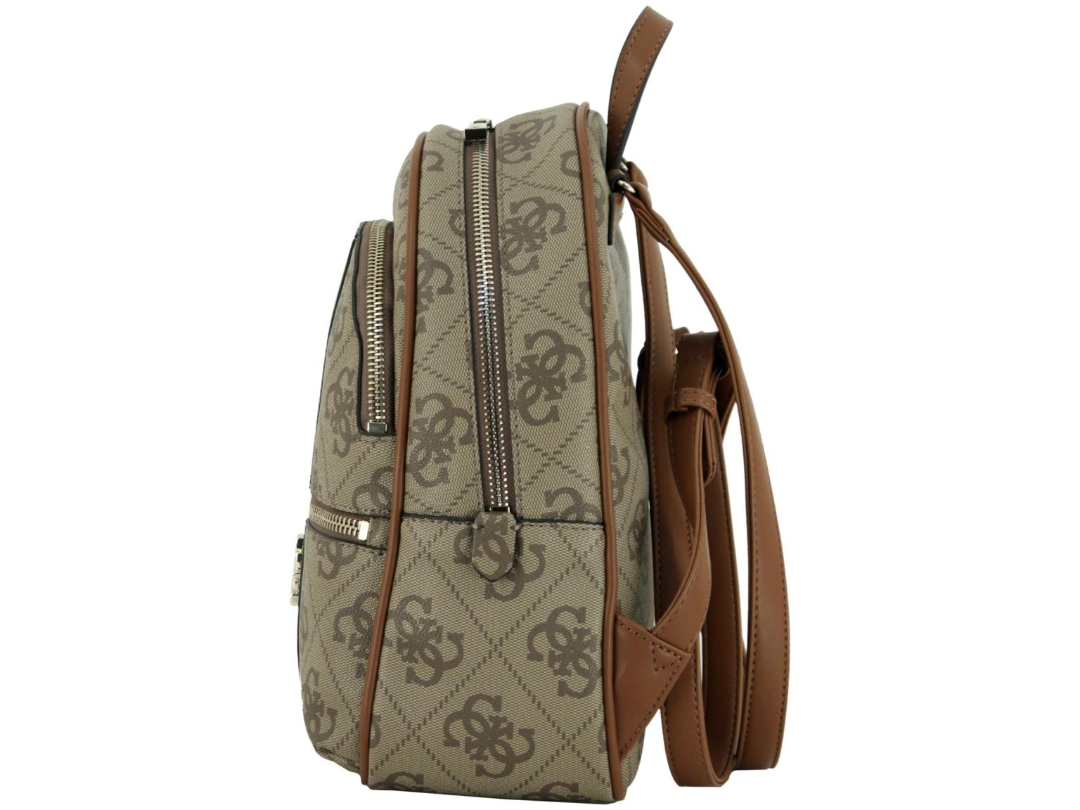 Guess Citybackpack Erenia Coal Logo schwarz grau