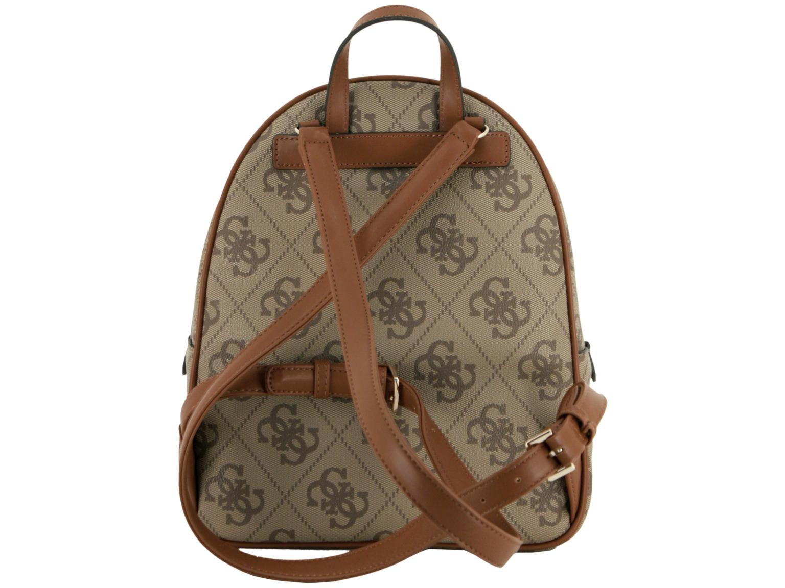 Guess Citybackpack Erenia Coal Logo schwarz grau