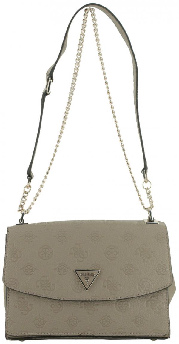 Guess Cresidia II Abendtasche schwarz Logoprägung