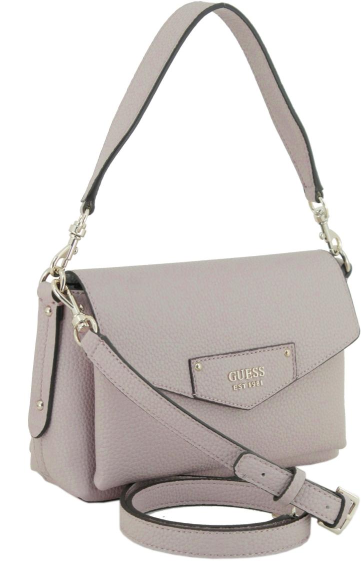 Guess Eco Brenton Flap Shoulder Bag - Ash Rose