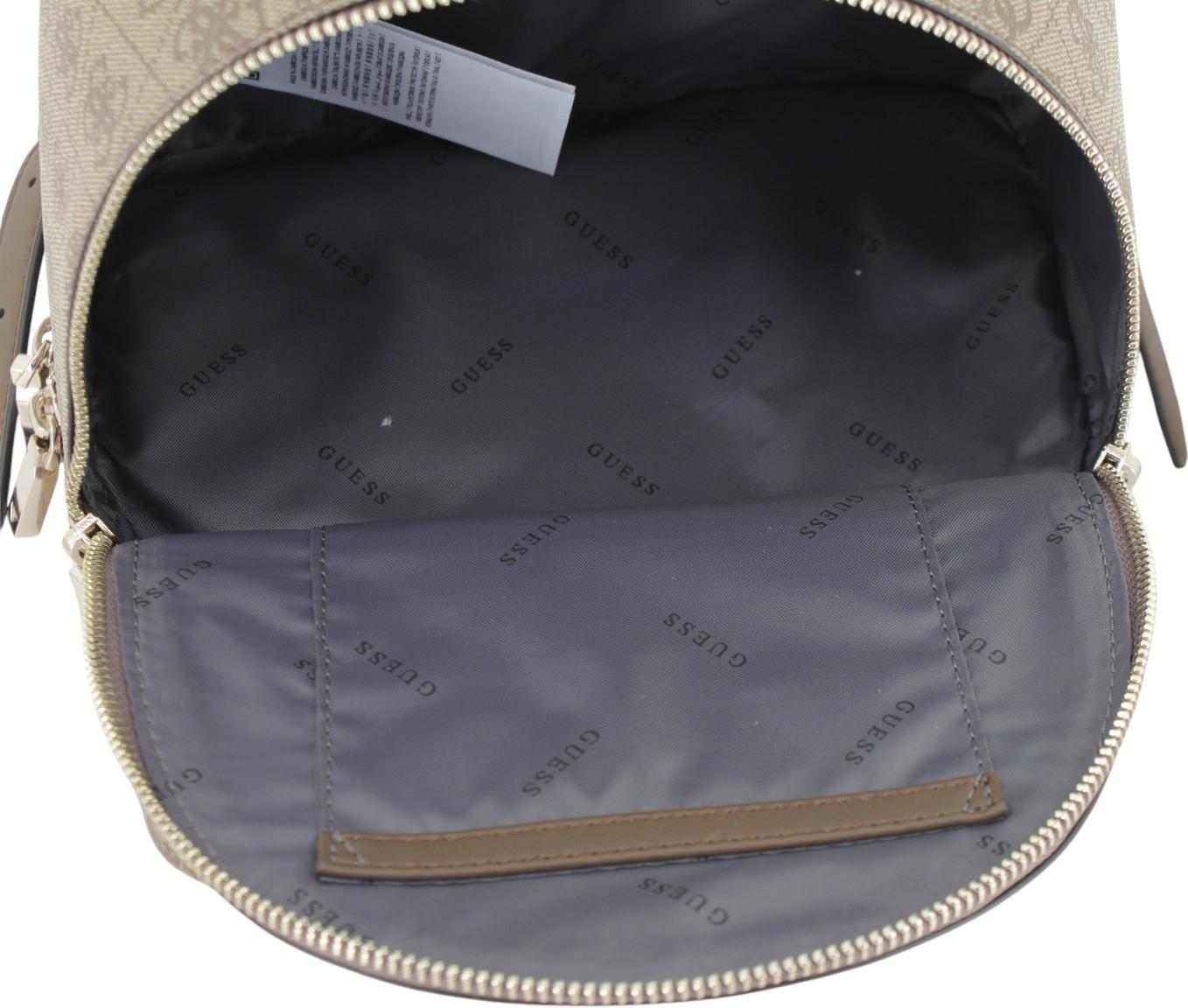 Guess Follie Travel Rucksack Latte Logo - Braun