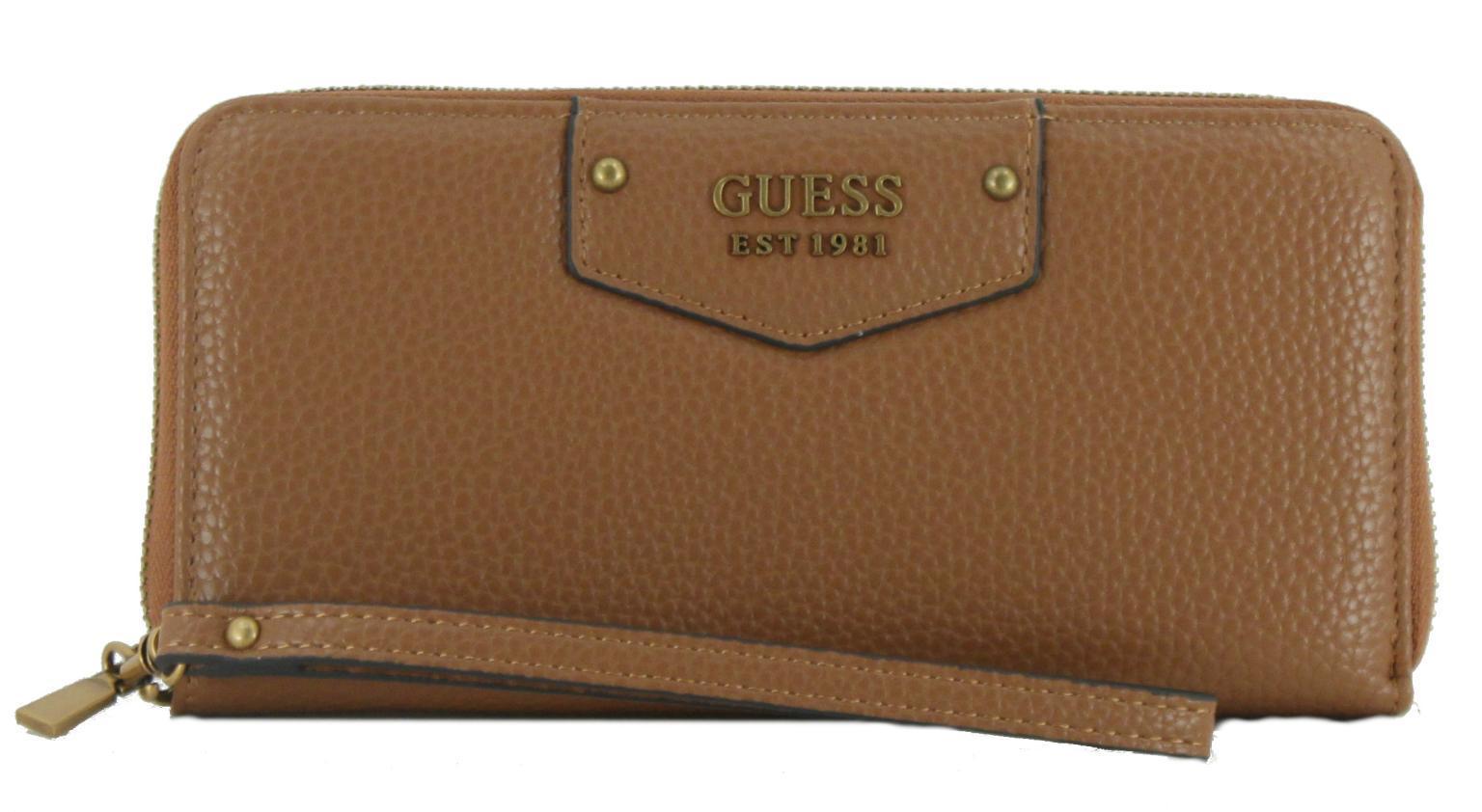 Guess Geldbörse Eco Brenton schwarz recycled Ziparound