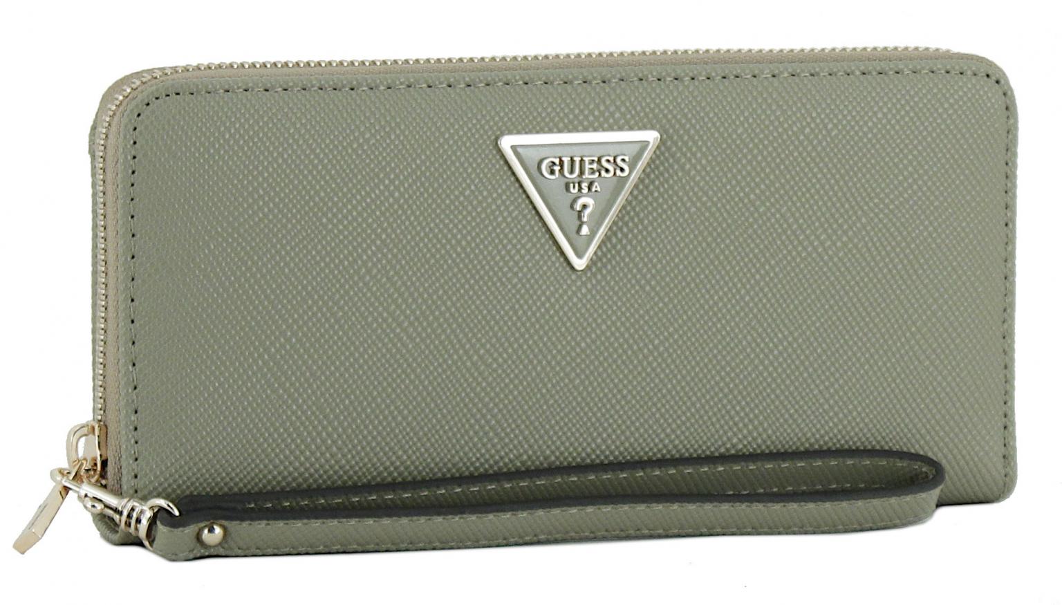 Guess Geldbörse salbeigrün Laurel SLG Sage Saffiano