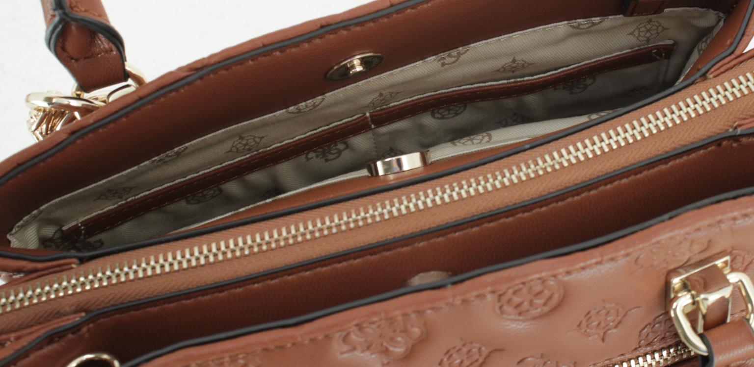 Guess Girlfriend Satchel La Femme schwarz Logoprägung