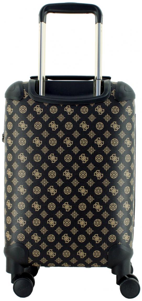 Guess Handgepäckkoffer Wilder Travel Brown dunklabraun Logoprint