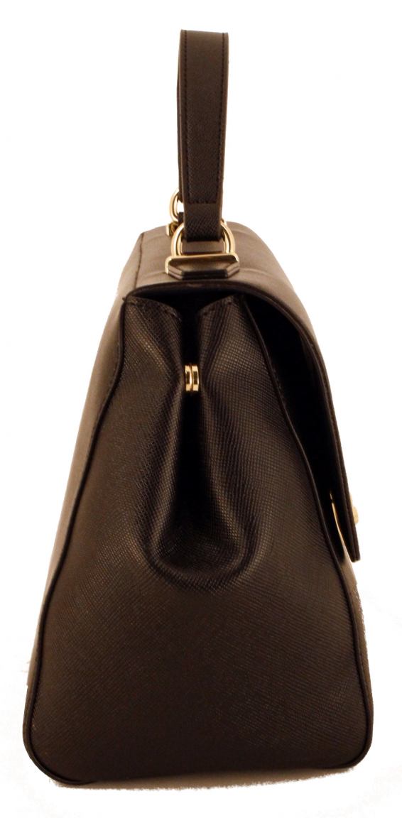 Guess Handtasche Henkel Kunstleder Rot/Gold