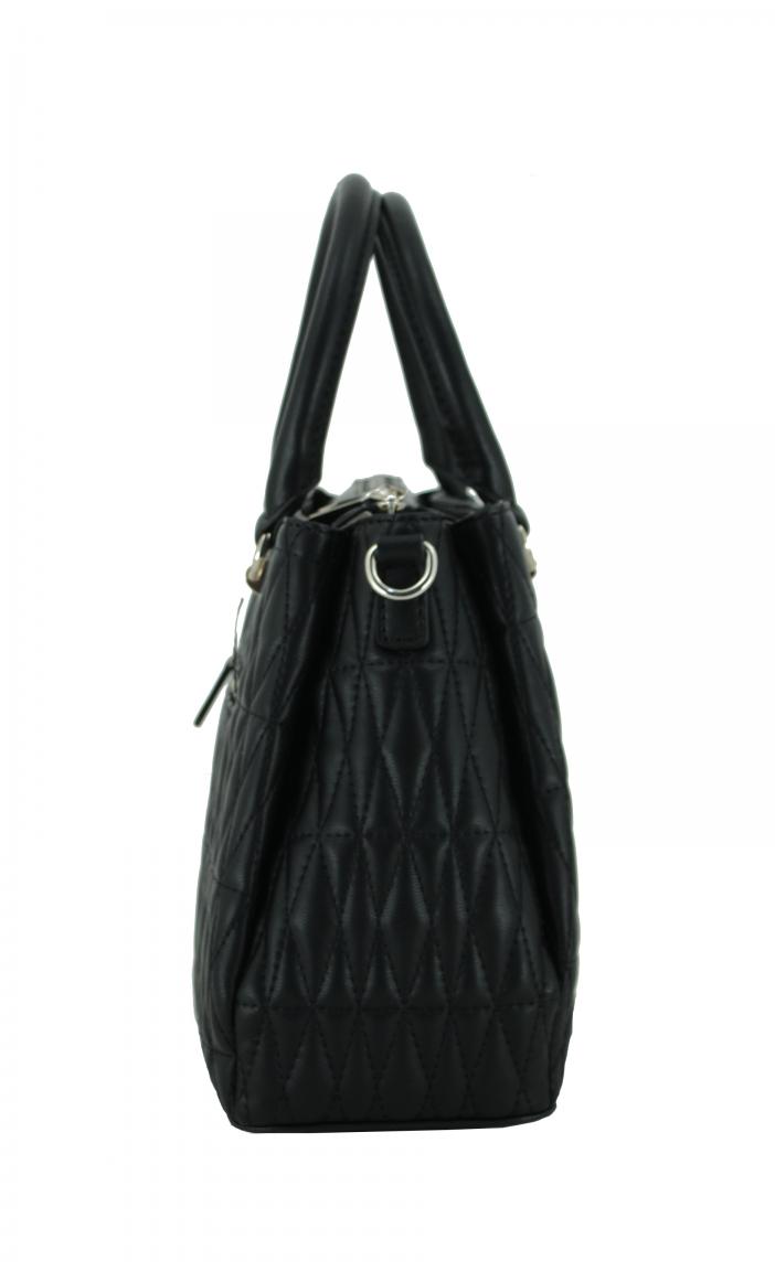 Guess Henkeltasche Brinkley Black Schwarz Stepp Naht Charm