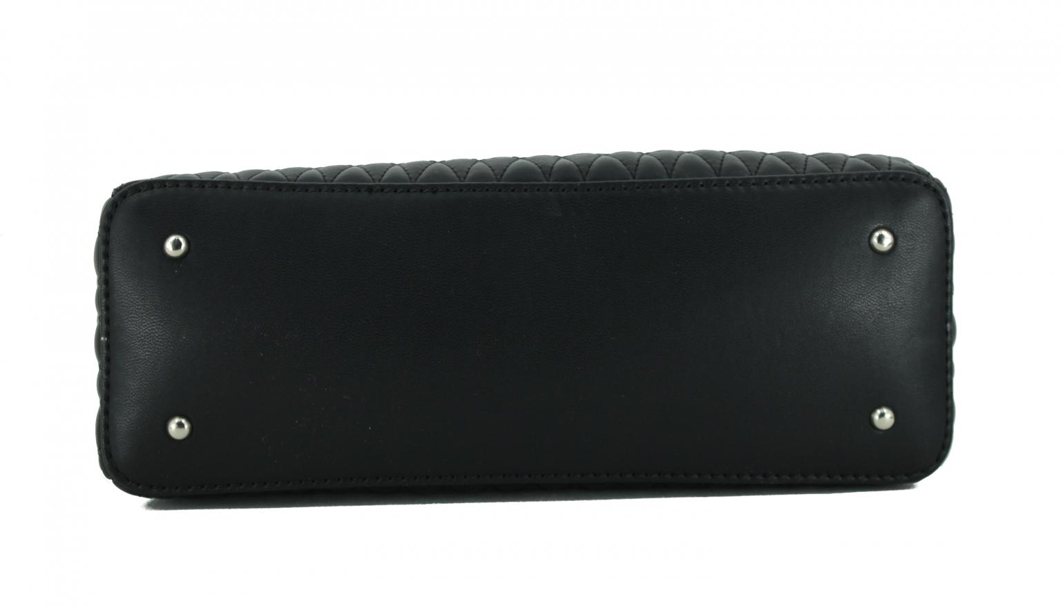 Guess Henkeltasche Brinkley Black Schwarz Stepp Naht Charm