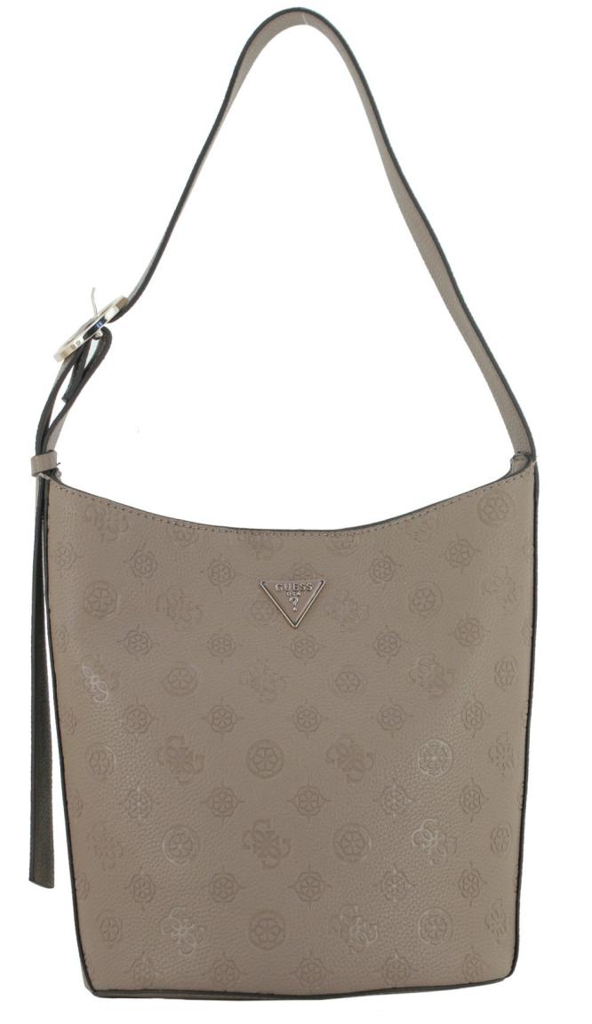 Guess Hobotasche offwhite Bone Logo Cresidia II Prägung