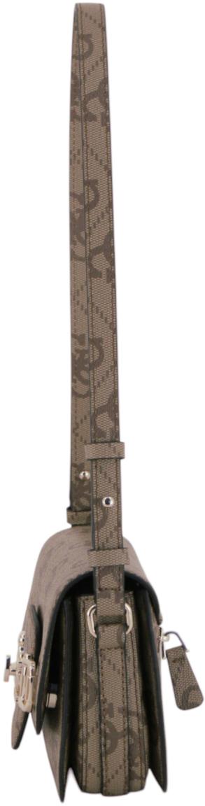 Guess Janie Logo Schultertasche Schwarz