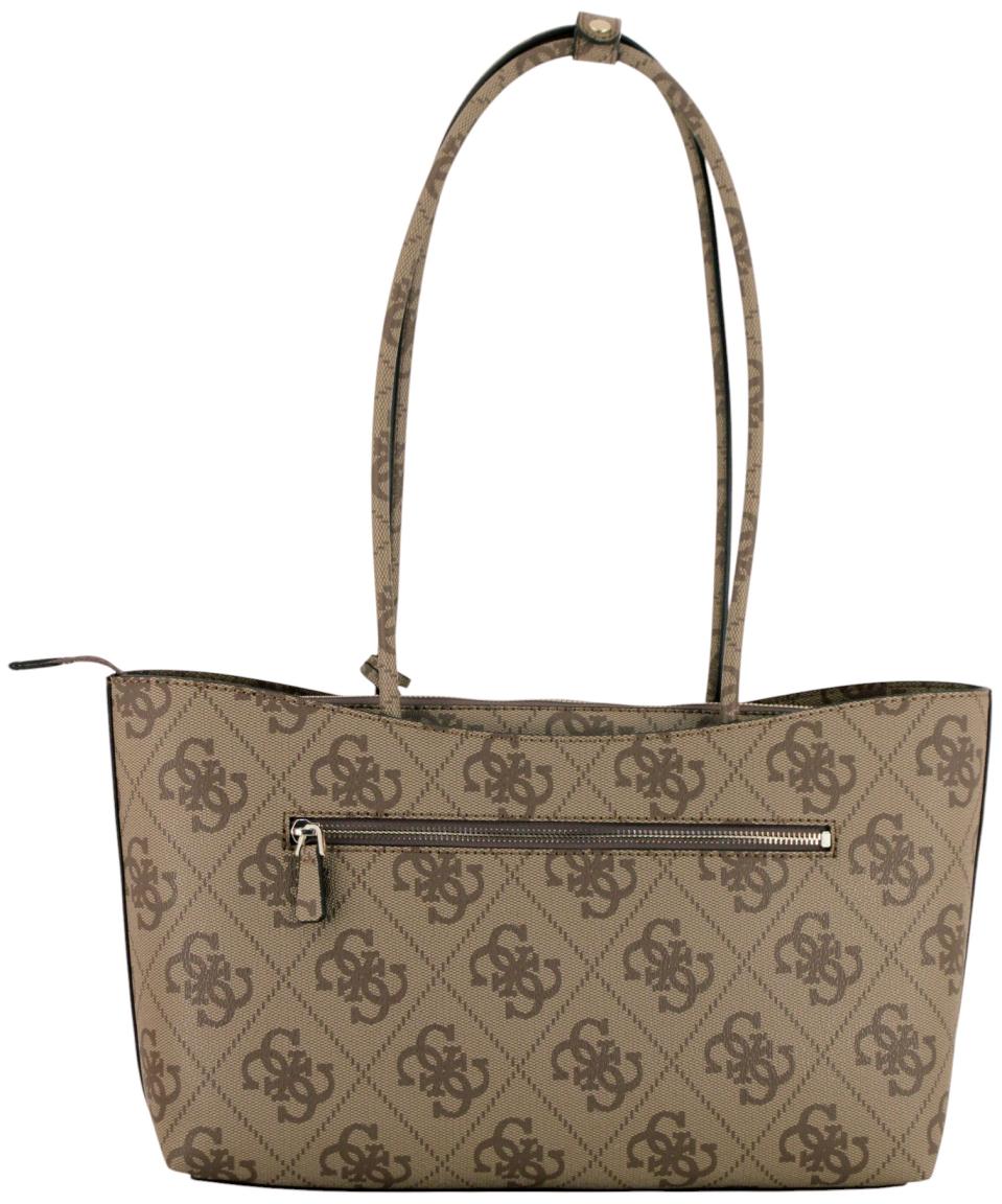 Guess Janie Logo Shopper Latte Logo braun