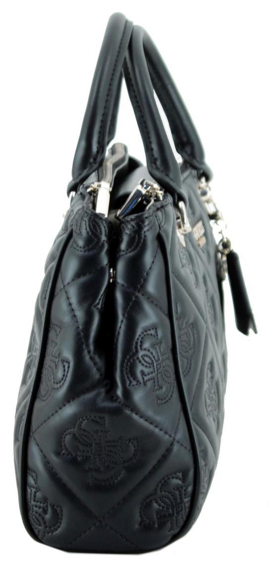 Guess Kurzgrifftasche Marieke wattiert Markenstickerei Light Beige Logo Hellrosa
