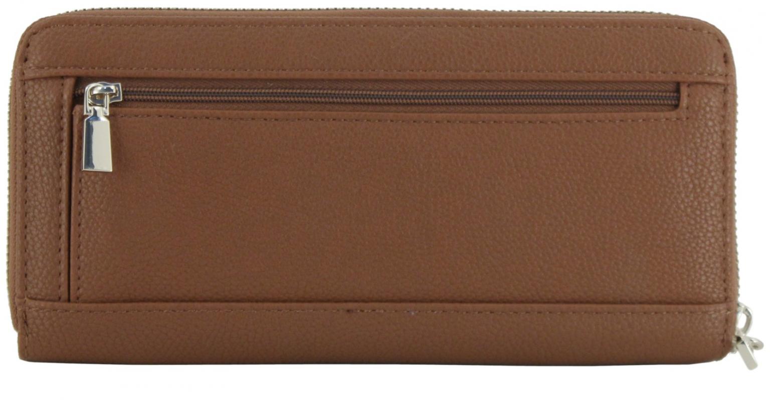 Guess Laurel II SLG Damenbörse Latte Logo beige braun Alloverprint