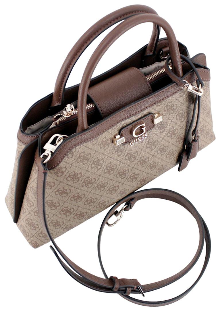 Guess Lindsey Kurzgrifftasche Slate Logo - Graublau