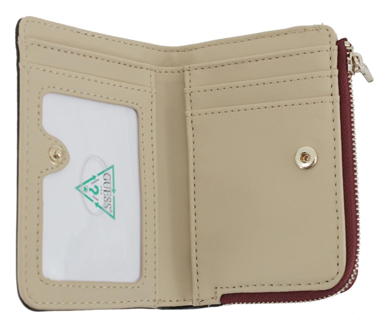 Guess Lindsey SLG Geldbörse Slate Logo - Graublau