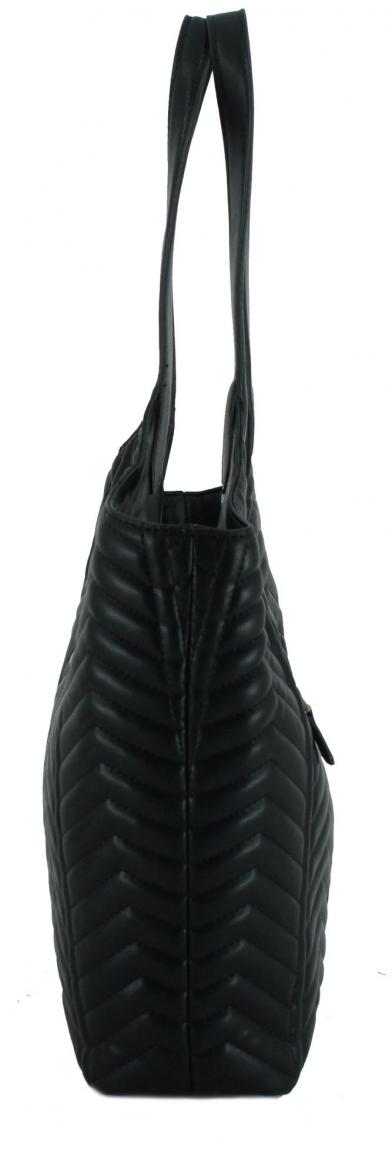 Guess Lovide Tote gesteppte Shoppertasche schwarz