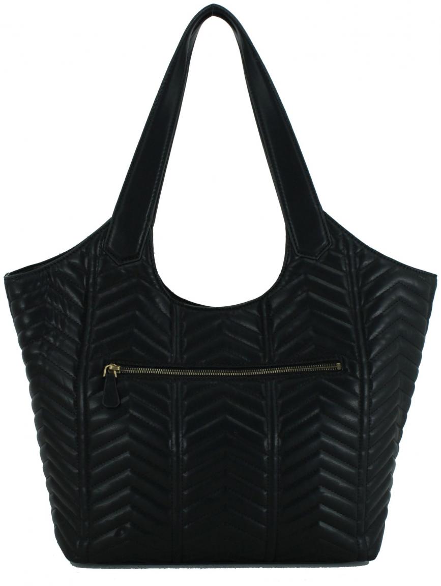 Guess Lovide Tote gesteppte Shoppertasche schwarz