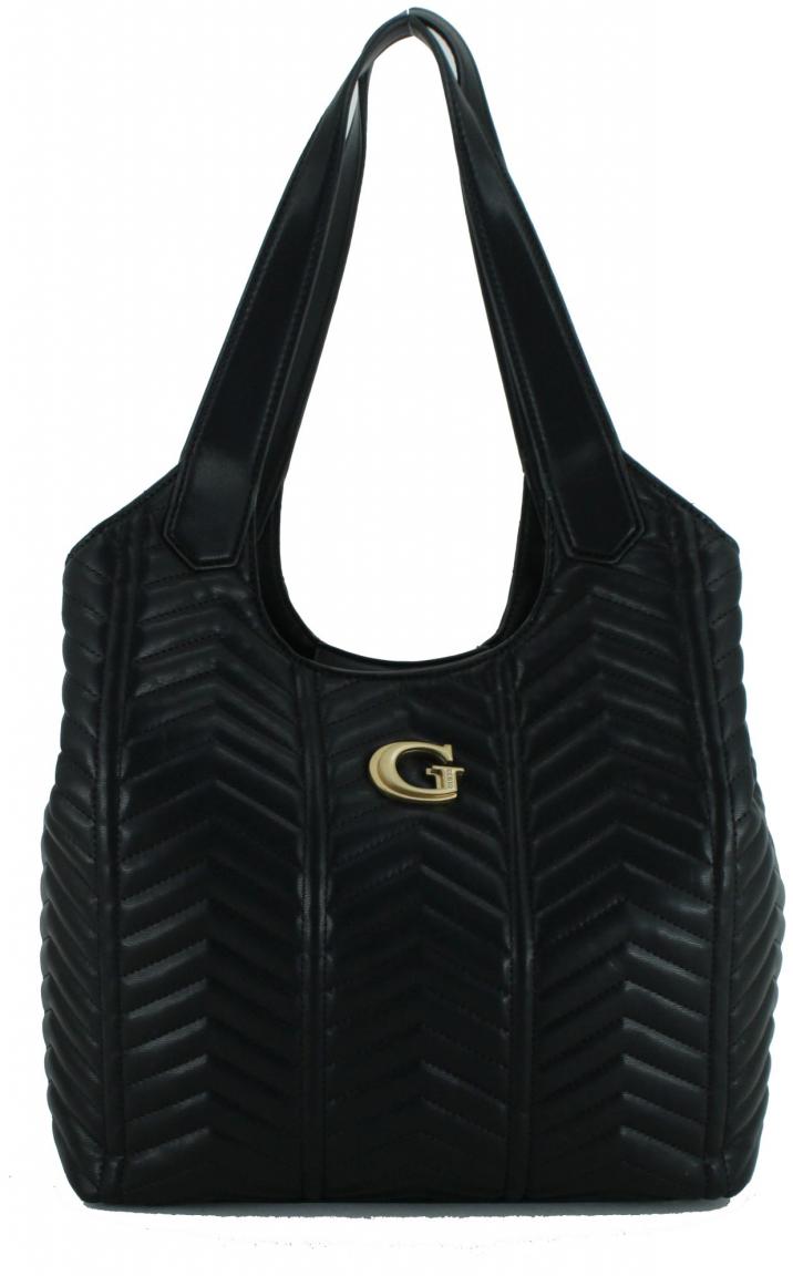 Guess Lovide Tote gesteppte Shoppertasche schwarz