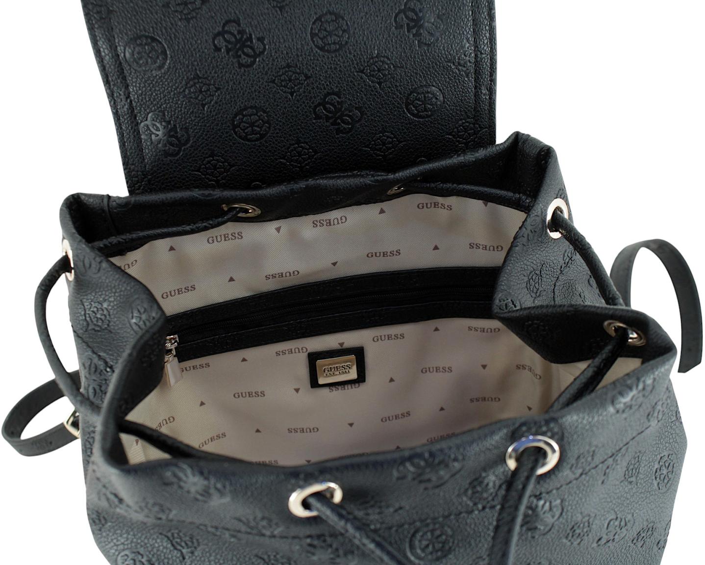 Guess Manhattan II Rucksack Prägung Stone Logo - Beige