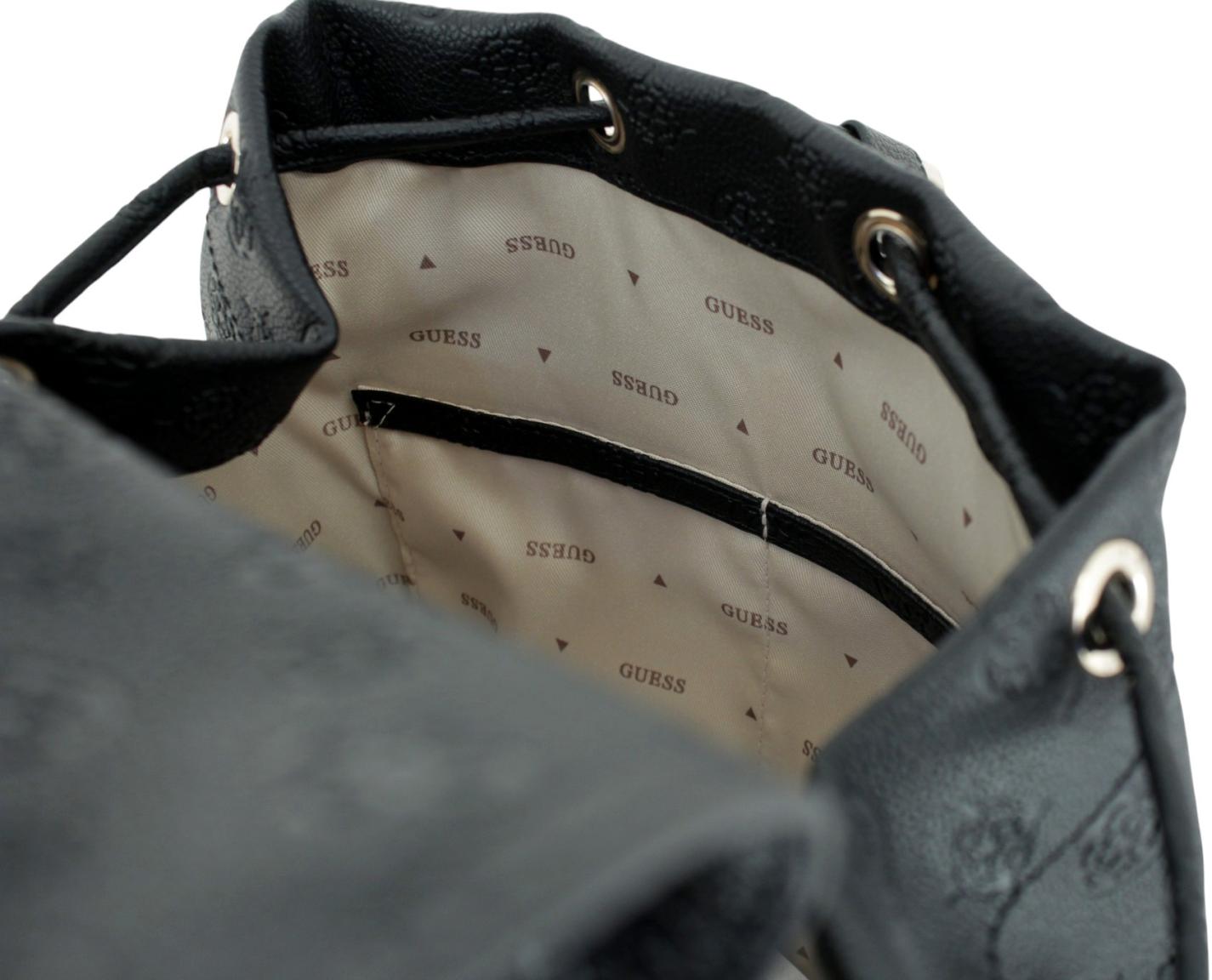 Guess Manhattan II Rucksack Prägung Stone Logo - Beige