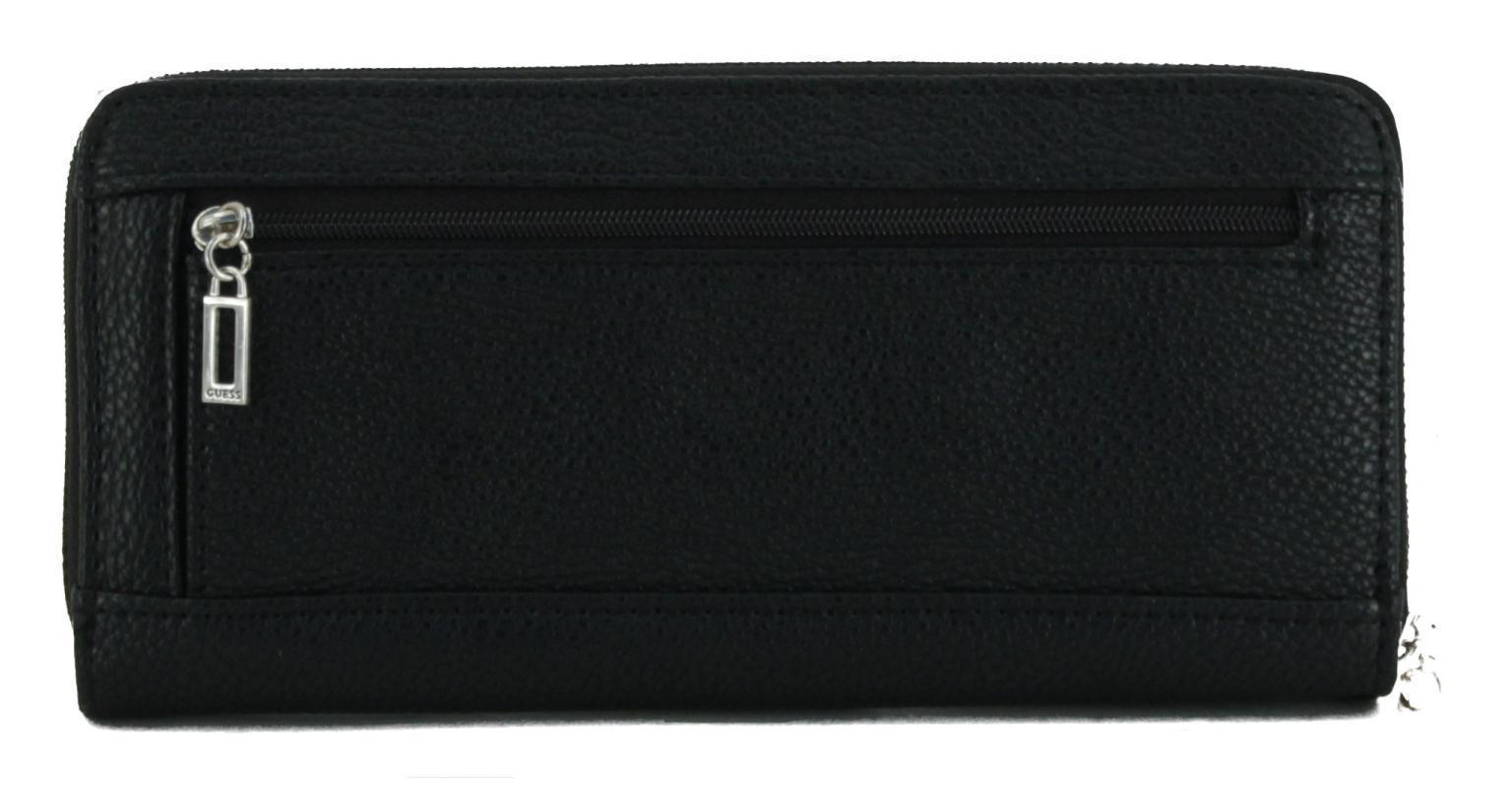 Guess Meridian Geldbörse schwarz Handgelenkschlaufe Zipper