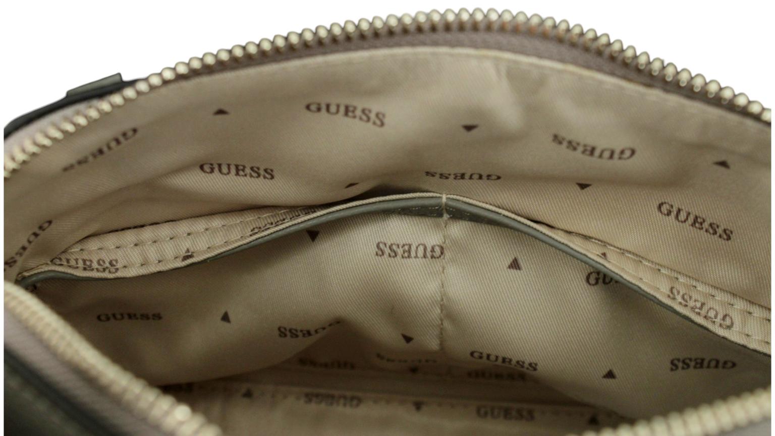 Guess Meridian II Henkeltasche Coal Logo Dunkelgrau