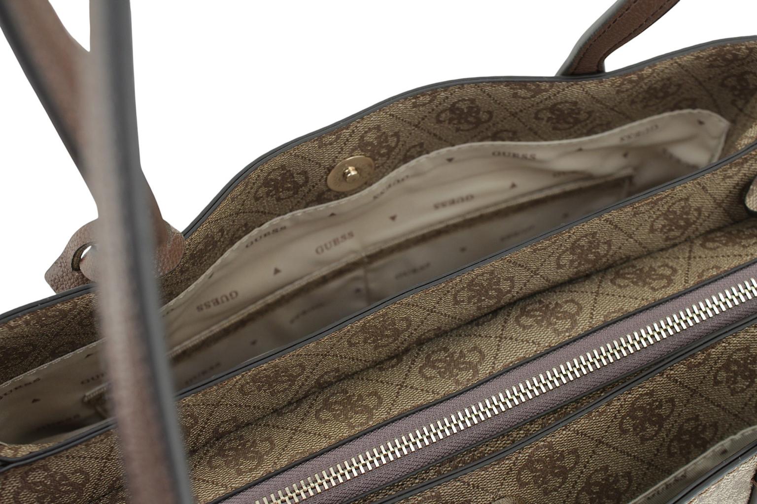 Guess Noelle II Shopper Laptopfach Coal Logo - Grau