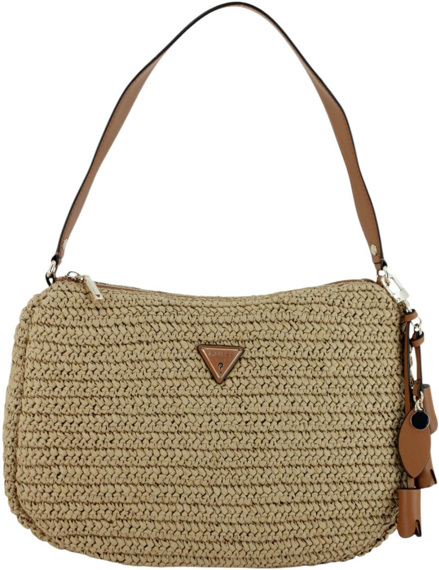 Guess Ofelia Beuteltasche Natural Cognac Bast