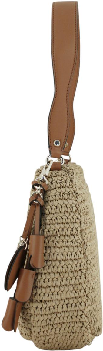 Guess Ofelia Beuteltasche Natural Cognac Bast