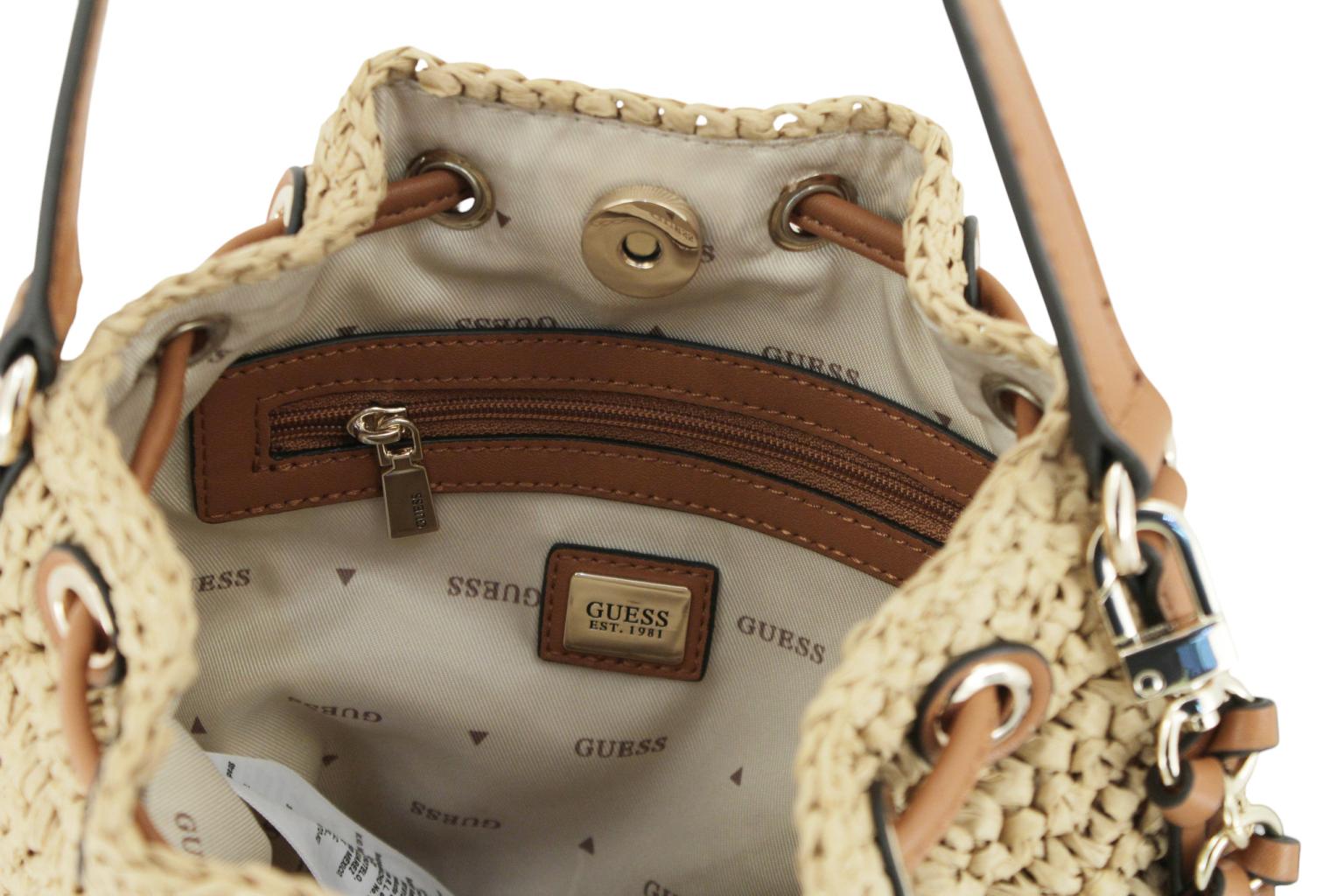 Guess Ofelia BeuteltascheNatural Cognac Bast