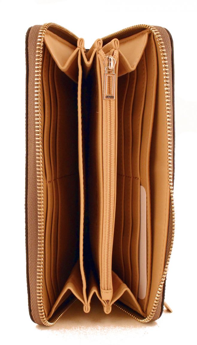 Guess Portemonnaie Halley SLG Ice Silber