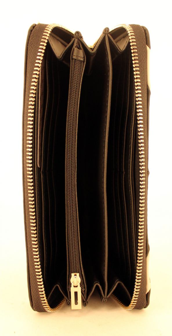 Guess Portmonee Rebel Roma SLG Schwarz/Weiß