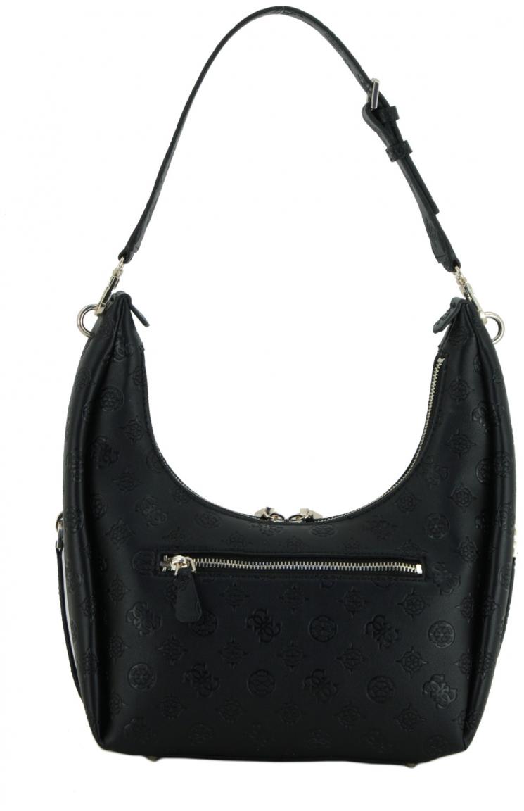 Guess Schultertasche Phoebe Hobo Shoulder Bag Taupe Prägung