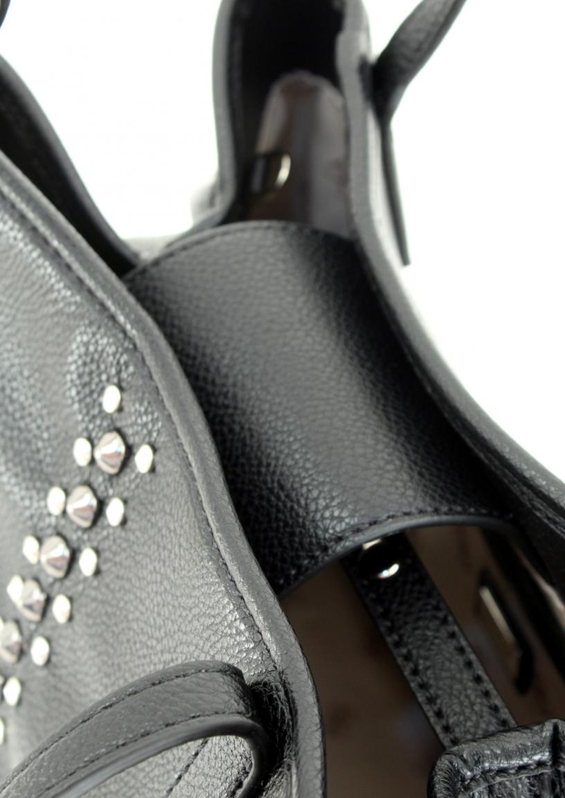 Guess Shopper Vikky Black Multi Nieten Rosen schwarz