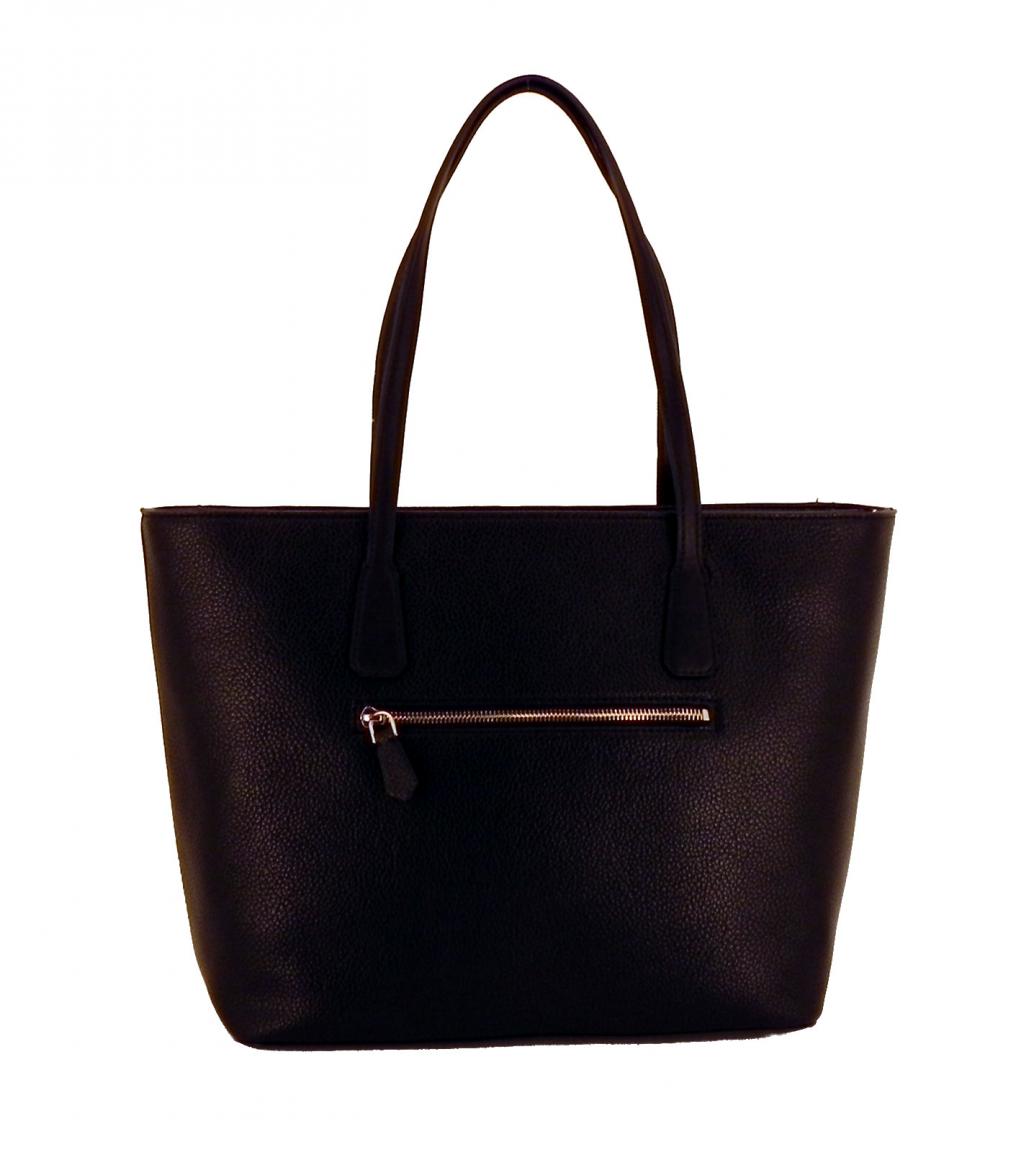 Guess Shoppertasche Dania Synthetik Blume gold Schwarz