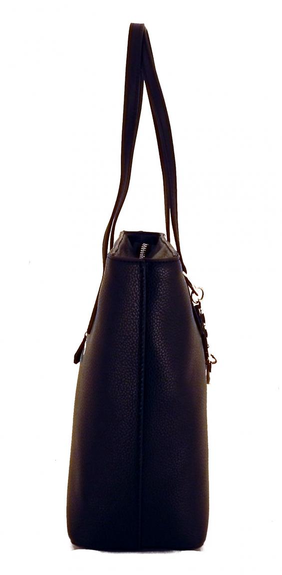 Guess Shoppertasche Dania Synthetik Blume gold Schwarz