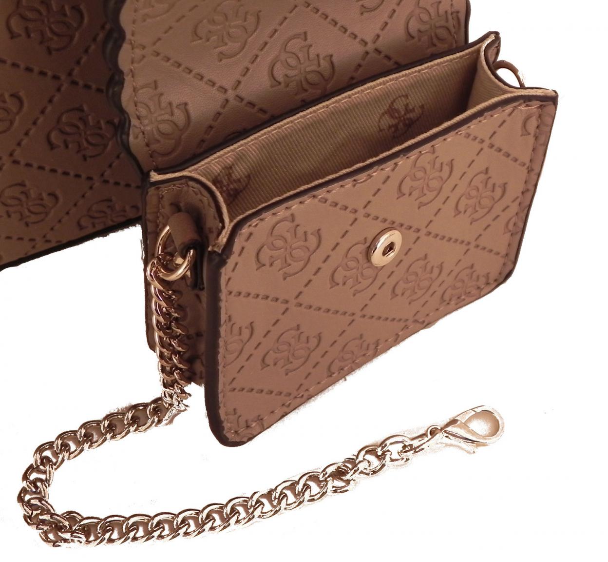 Guess Shoppertasche Rayna Anhänger Etui Weiß