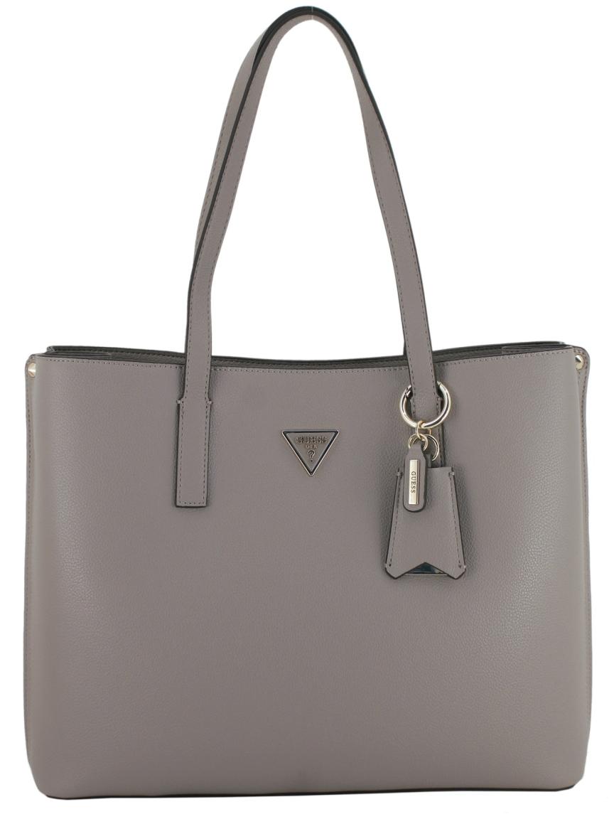 Guess Shoppertasche grau Meridian II Tote Bag Dark Taupe