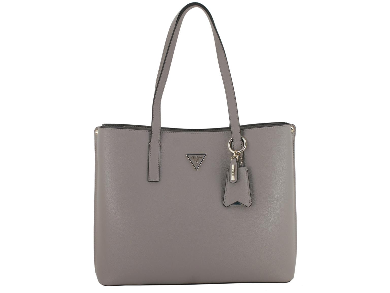 Guess Shoppertasche grau Meridian II Tote Bag Dark Taupe