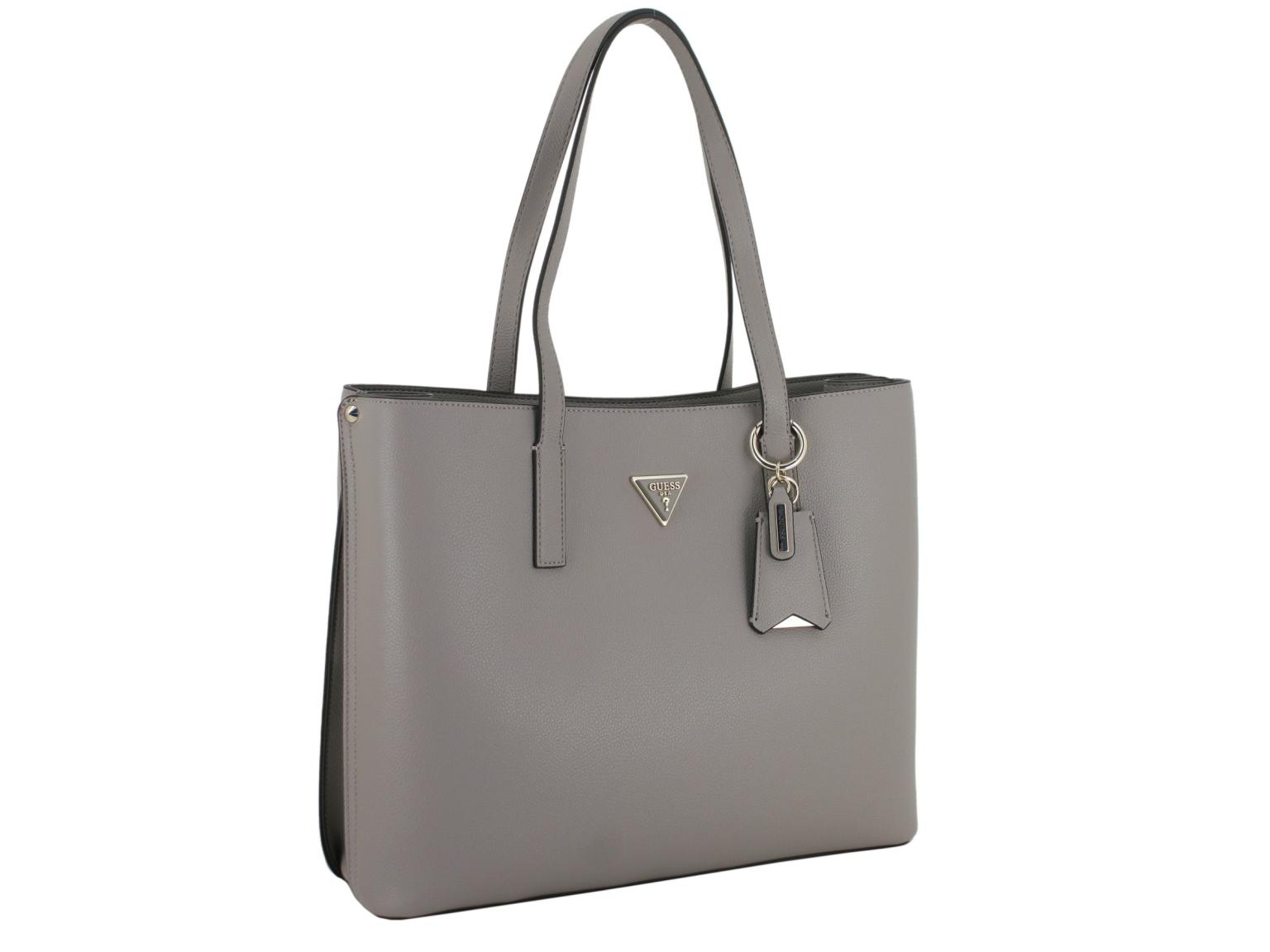 Guess Shoppertasche grau Meridian II Tote Bag Dark Taupe
